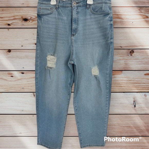 INC denim pants size 12/31 in new blue - Picture 2 of 16